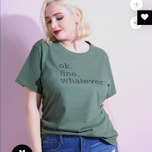 NWT 4X Rebdolls “Ok fine whatever” T-shirt